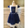 Kid Girl Snow Embroidery Navy Dress